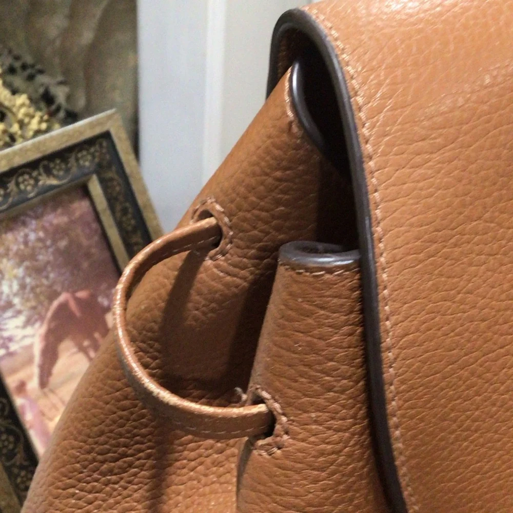 Kate Spade Leila Saffiano Leather Backpack Tan